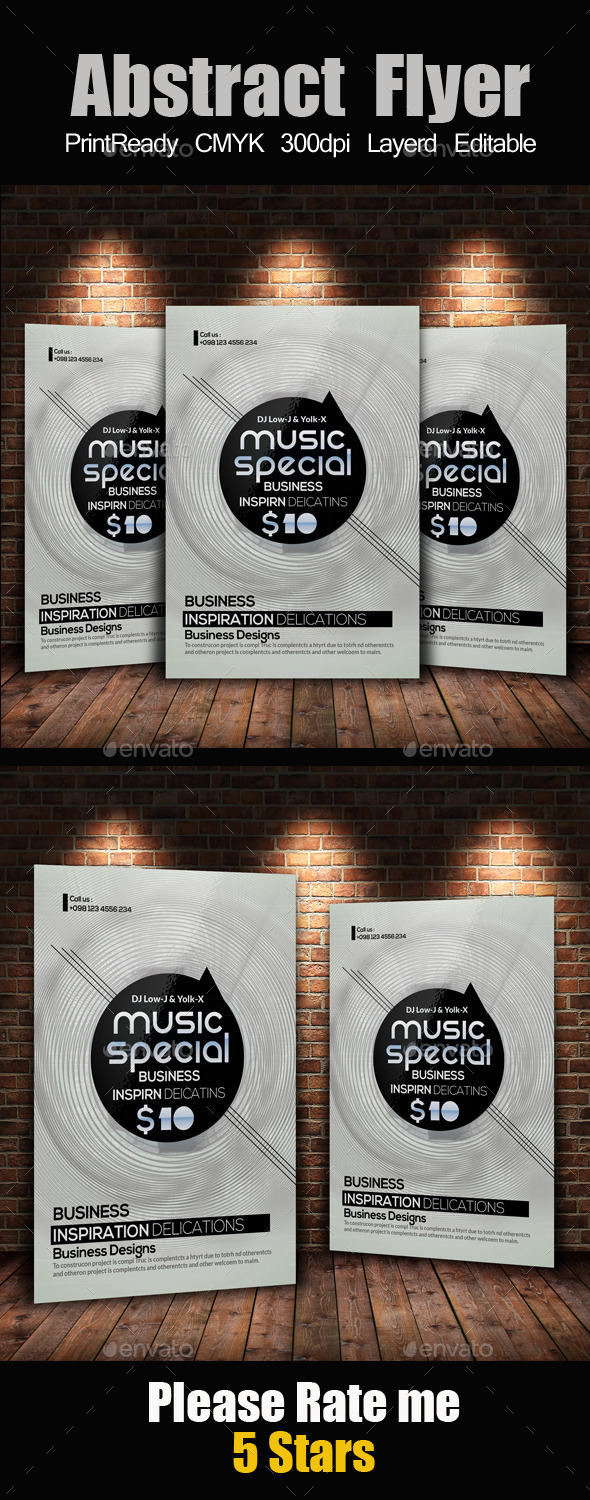 Electro & Futuristic Flyer Template - Clubs & Parties Events
