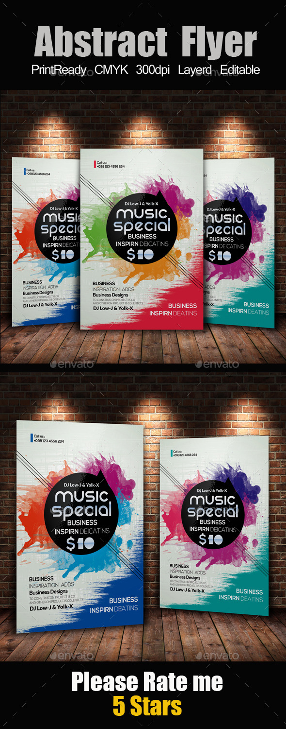 Electro & Futuristic Flyer Template - Clubs & Parties Events