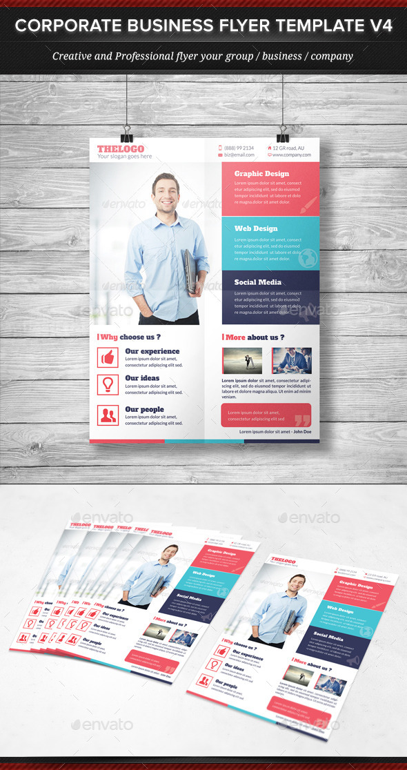 Corporate Business Flyer Template V4 - Corporate Flyers