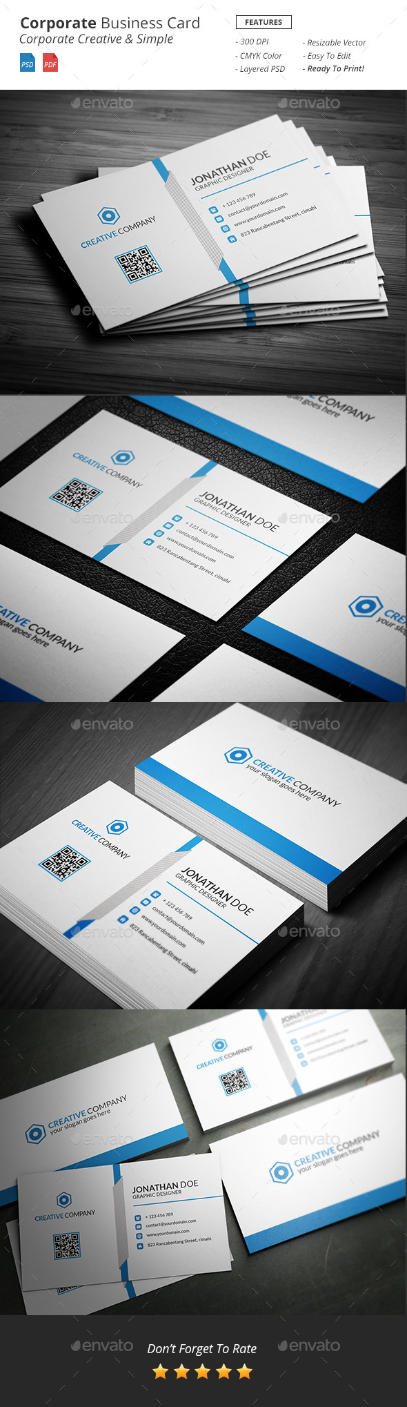 Corporate - Business Card - Business Cards Print Templates