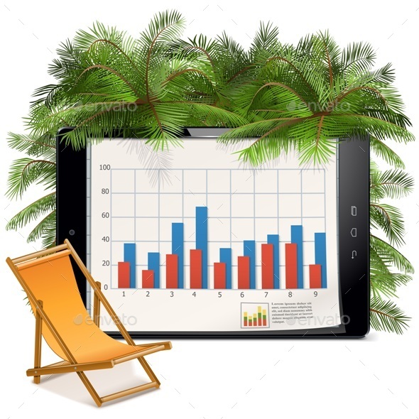 Vector Business and Vacation Concept - Concepts Business