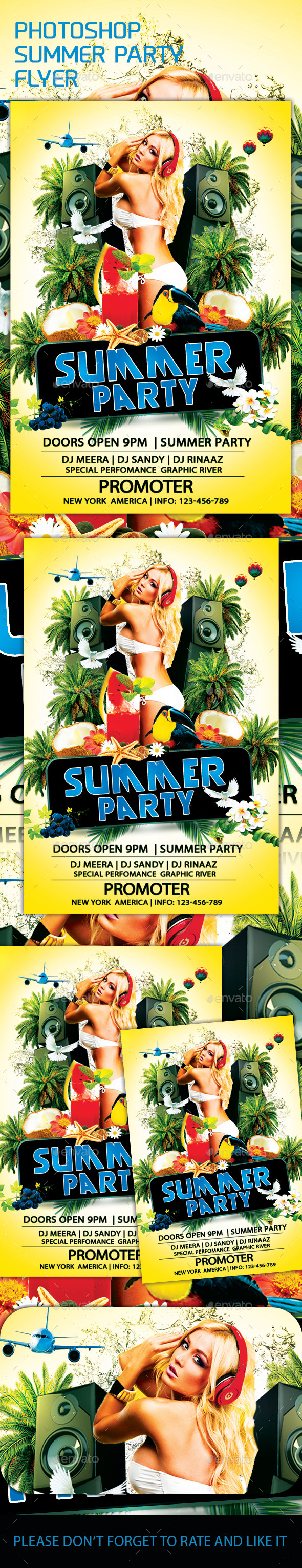 Summer Party Flyer - Events Flyers