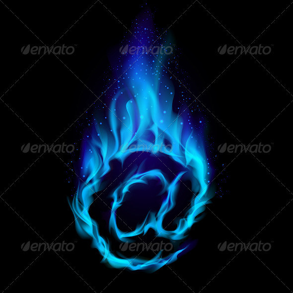 Blue Hot Symbol of AT
