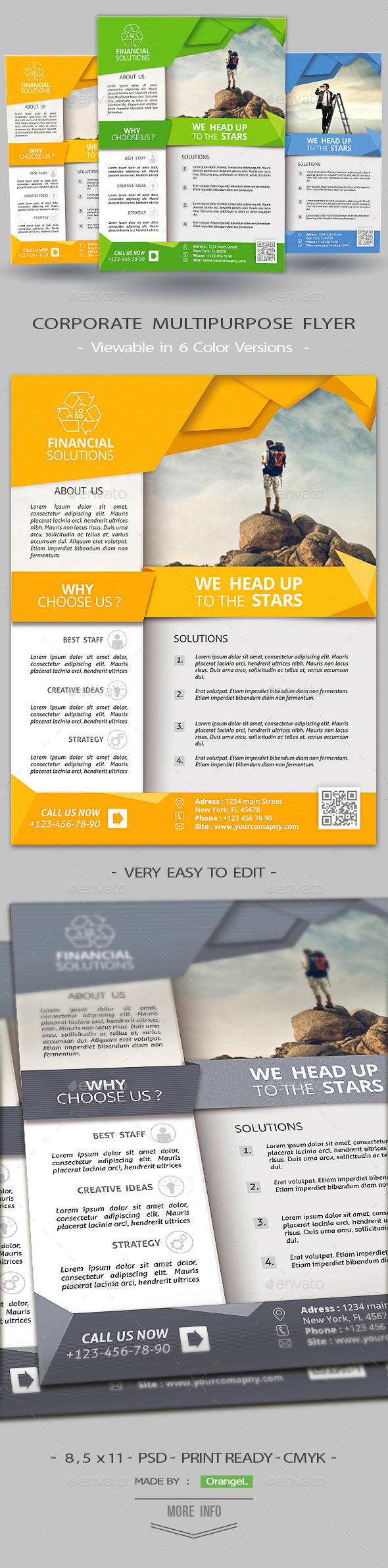 Clean Corporate Multiuse Flyer - Corporate Flyers