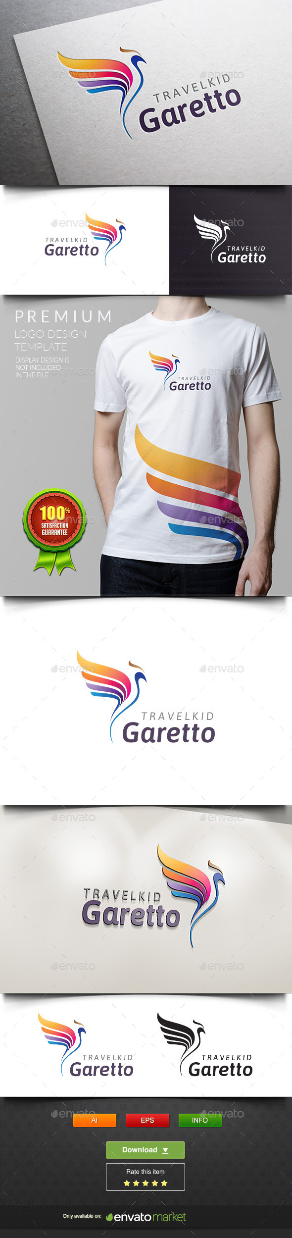 Garetto - Parrot Bird - Animals Logo Templates