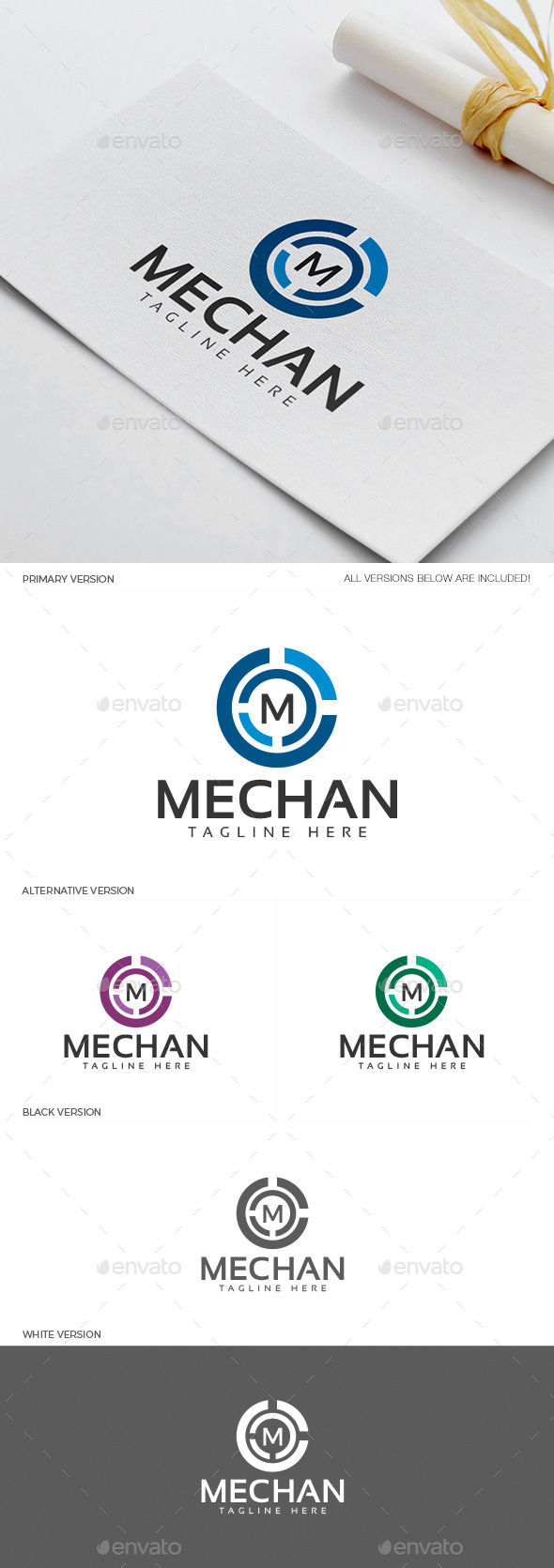 Mechan Logo - Letters Logo Templates