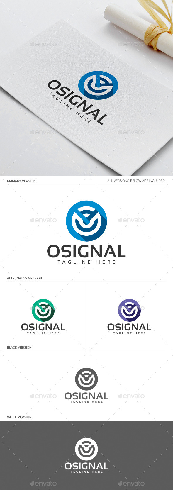 Osignal Logo - Objects Logo Templates