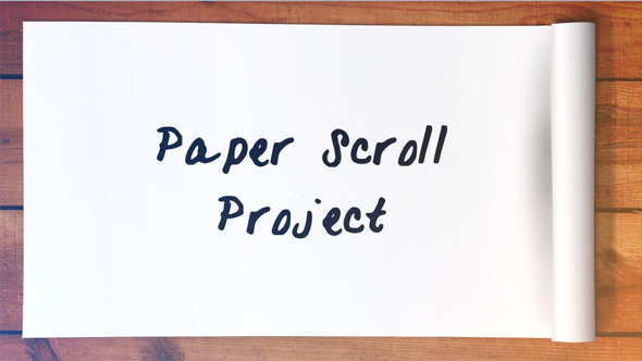 Paper Scroll Project - VideoHive 11940863