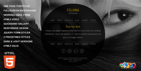 Foliana - One - ThemeForest 2851876