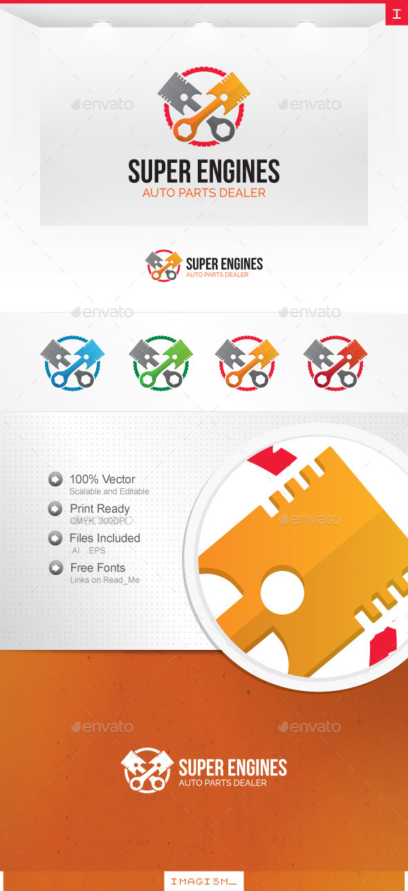 Super Engines Logo - Objects Logo Templates
