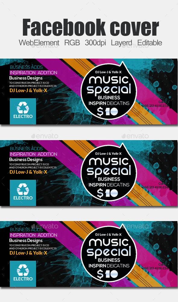 Electro & Futuristic Facebook Timeline - Facebook Timeline Covers Social Media