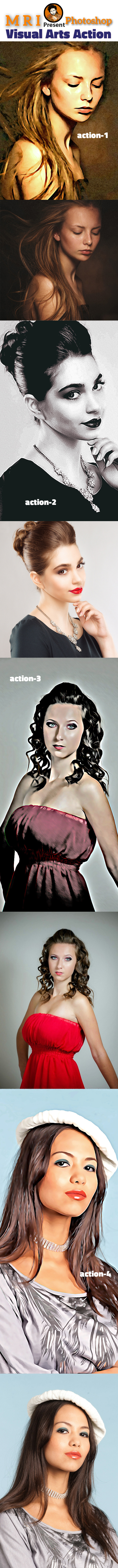 Visual Arts Action - Actions Photoshop