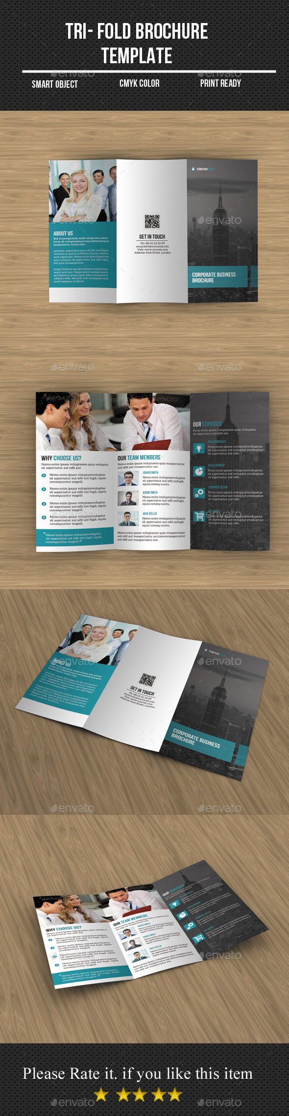 Tri- Fold Business Brochure - Corporate Brochures
