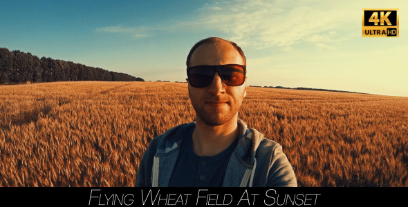Selfy On The Background Of A Wheat Field alt