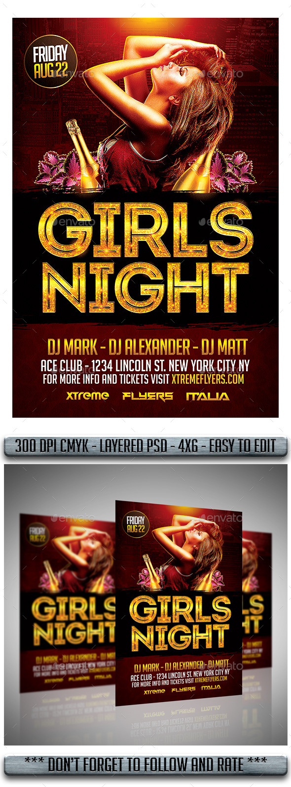 Ladies Night Flyer - Flyers Print Templates