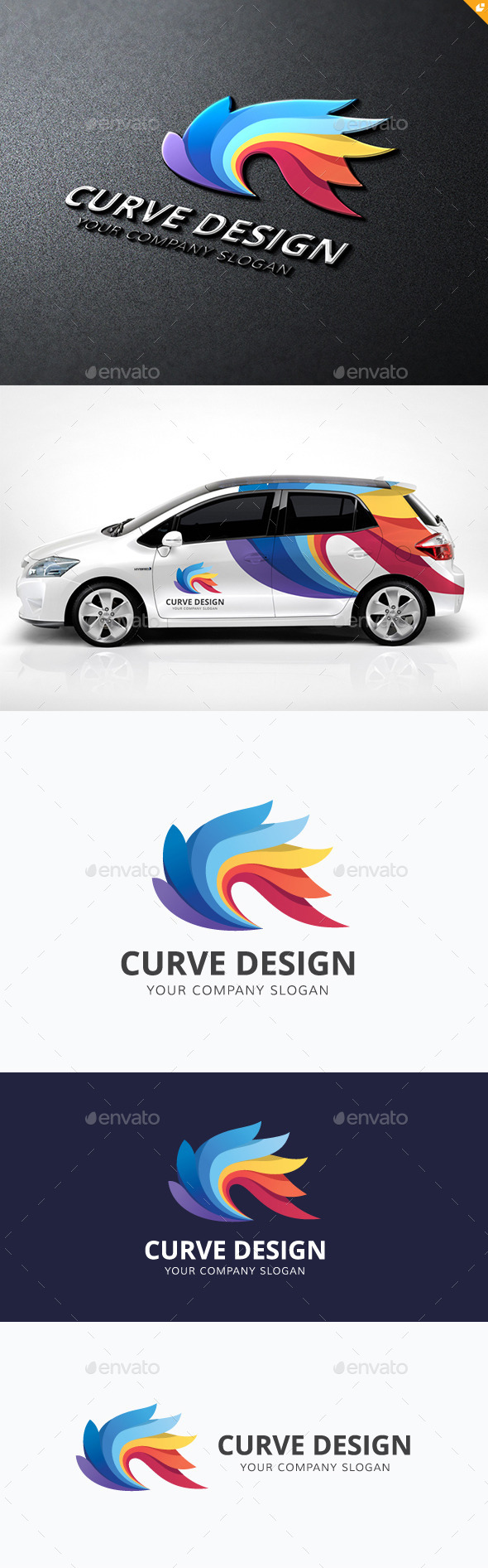 Curve Design - Abstract Logo Templates