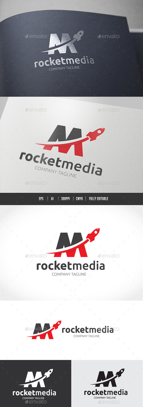 Rocket Media - Letters Logo Templates