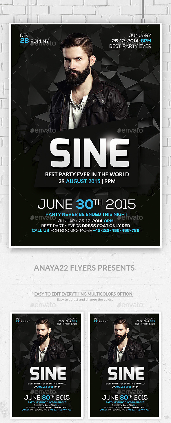 Electro Concert Dj Flyer - Clubs & Parties Events