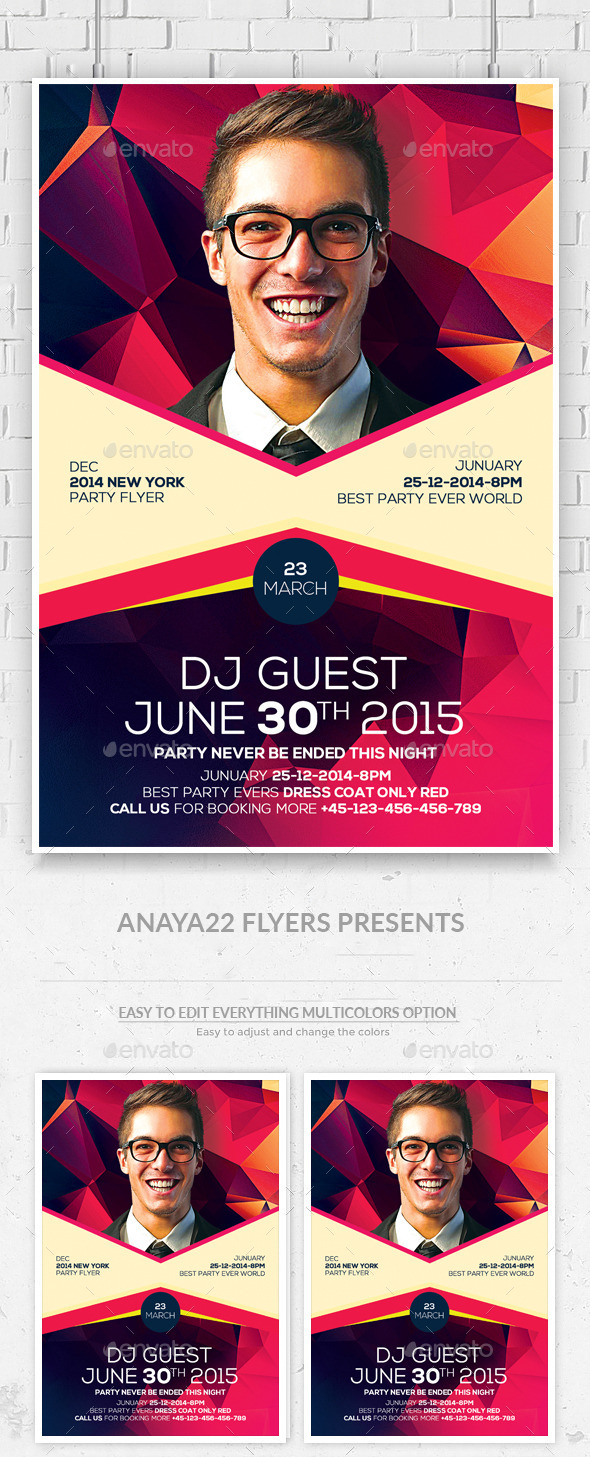 Artist Event Flyer Psd Flyer - Clubs & Parties Events