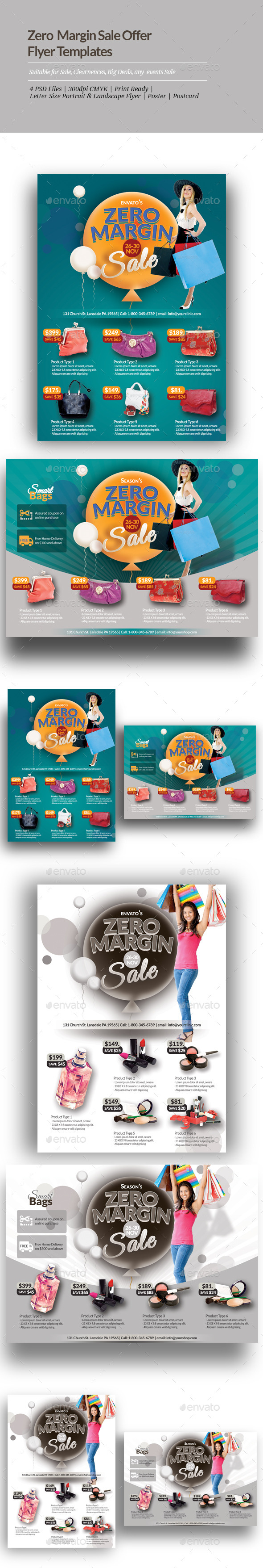 Zero Margin Offer Sale Flyer - Corporate Flyers
