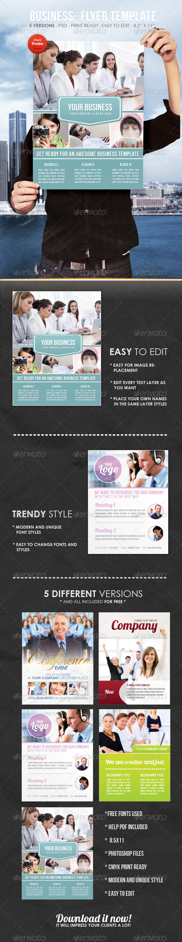 Business II - Flyer Template - Corporate Flyers