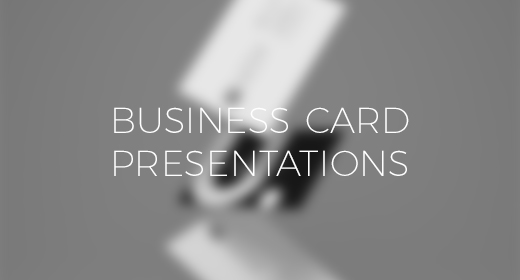 TheTasteBureau | Business Card Presentations