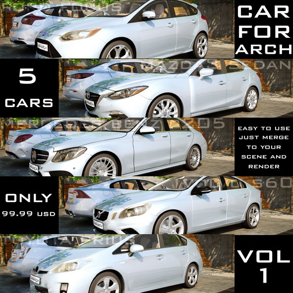 CAR4ARCH Vol.1 - 3DOcean Item for Sale