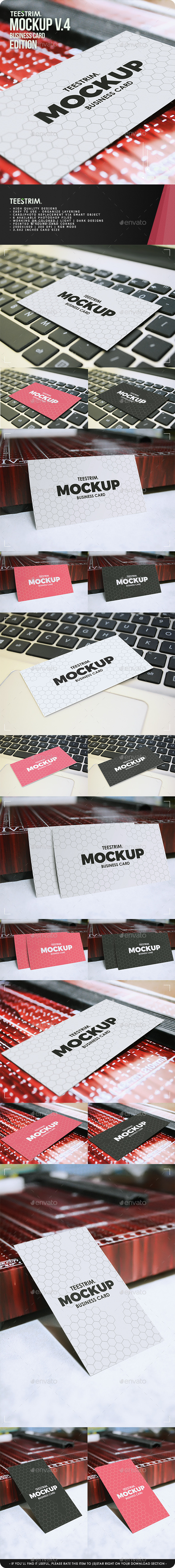 Business Card Mock-Up V.4 - Business Cards Print