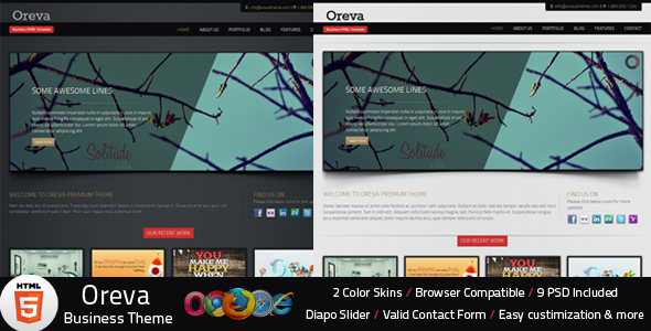 Oreva Business HTML5 - ThemeForest 2374211