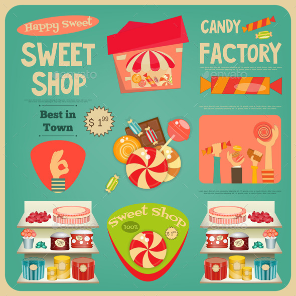 Sweet Shop - Food Objects
