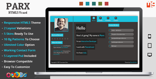 Parx - Responsive - ThemeForest 3651038