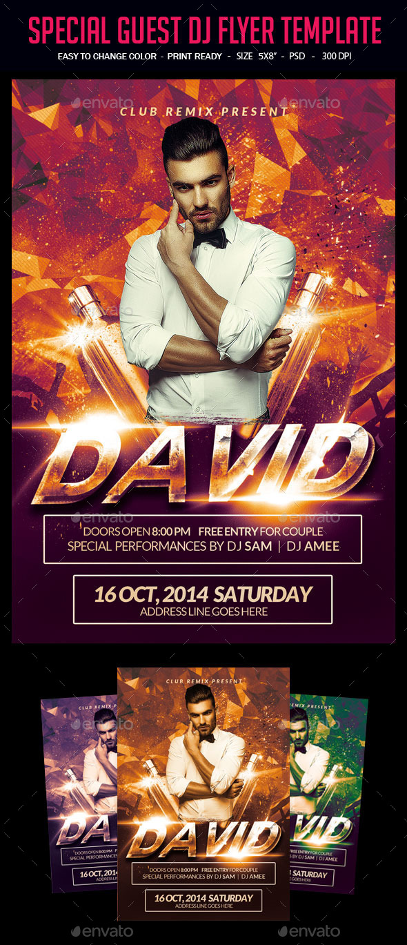 Special Guest Dj Flyer Template - Clubs & Parties Events