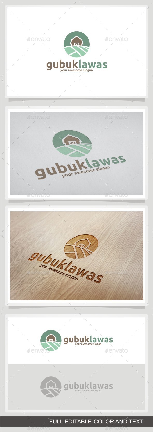 Gubuk Lawas - Buildings Logo Templates