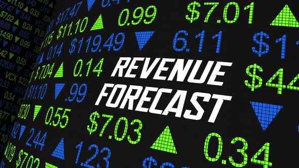 Revenue Forecast Stock Market Earnings Estimate Financial Outlook 3d Animation alt