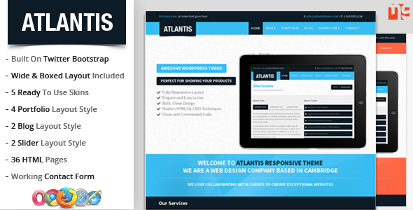 Atlantis : Bootstrap - ThemeForest 4731292