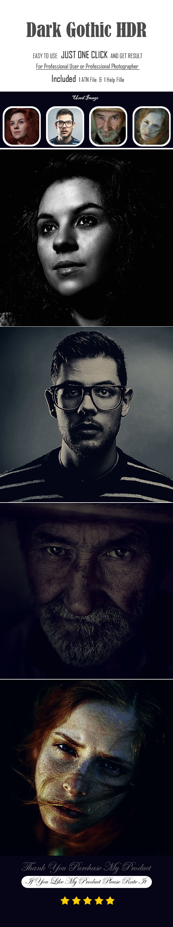 Dark Gothic HDR - Photo Effects Actions