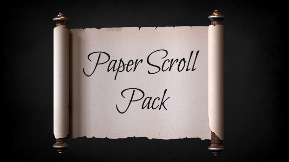 Paper Scroll Pack Template
