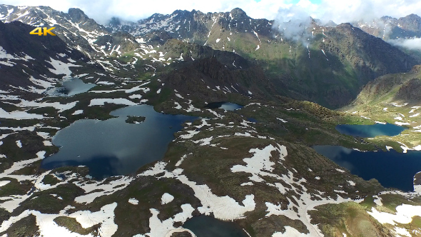 Aerial Mountains and Glacier Lakes 7 alt