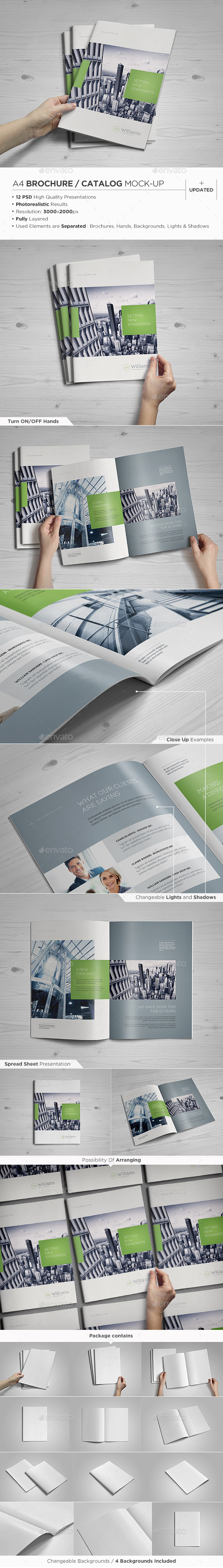 A4 Brochure / Catalog Mock-Up - Brochures Print