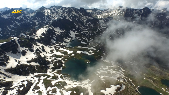 Mountain Lakes and Clouds alt