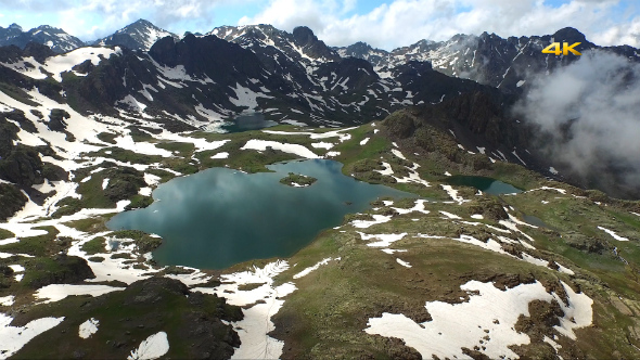 Aerial Mountains and Glacier Lakes 10 alt