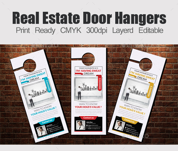 Real Estate Door Hangers Template - Miscellaneous Events