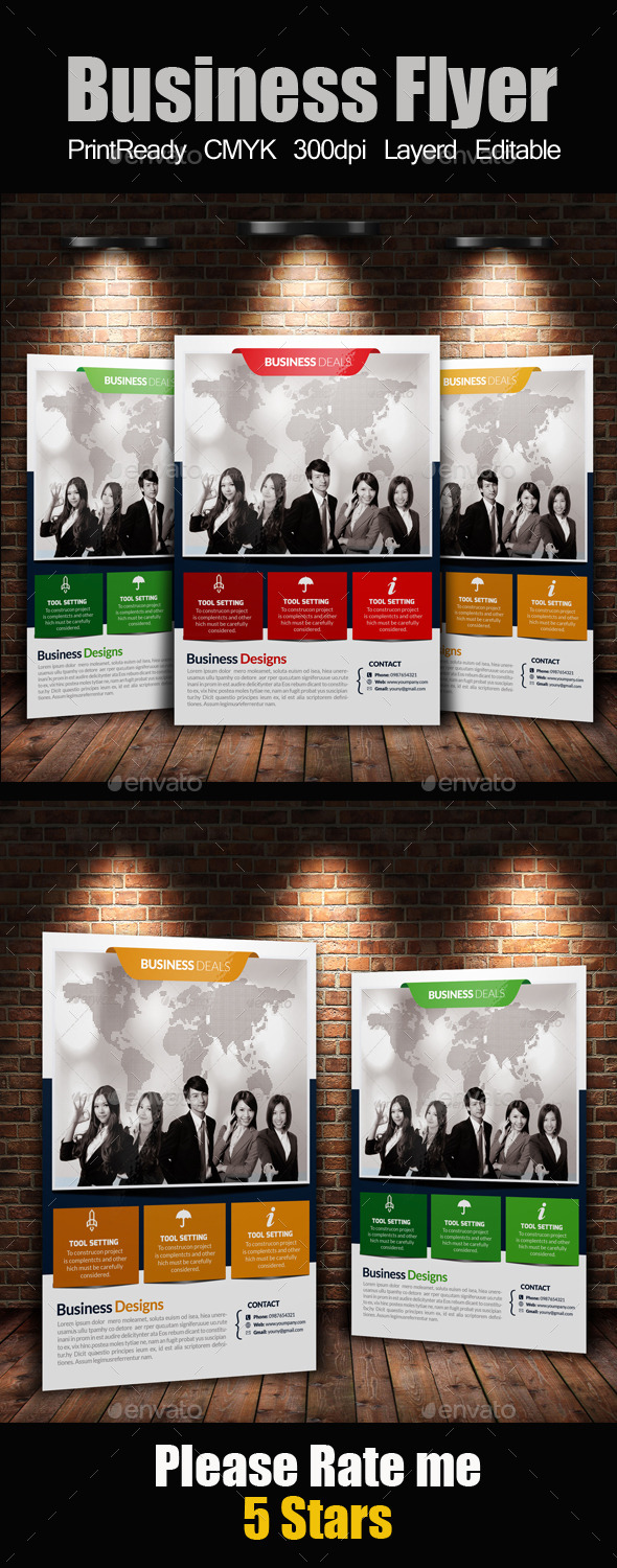 A4 Business Flyer Template - Corporate Flyers