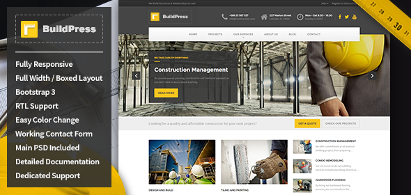 BuildPress - Construction - ThemeForest 10644864