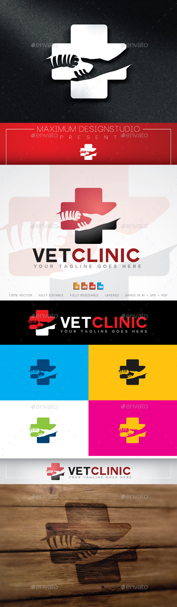 Pet Hospital Logo - Animals Logo Templates