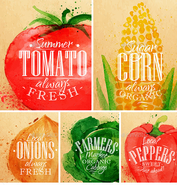 Poster Vegetables - Food Objects