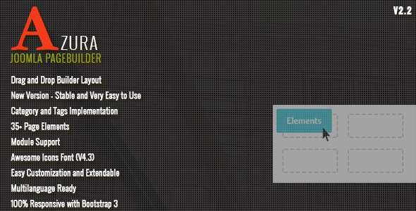 Azura - Responsive Joomla Page Builder - CodeCanyon Item for Sale