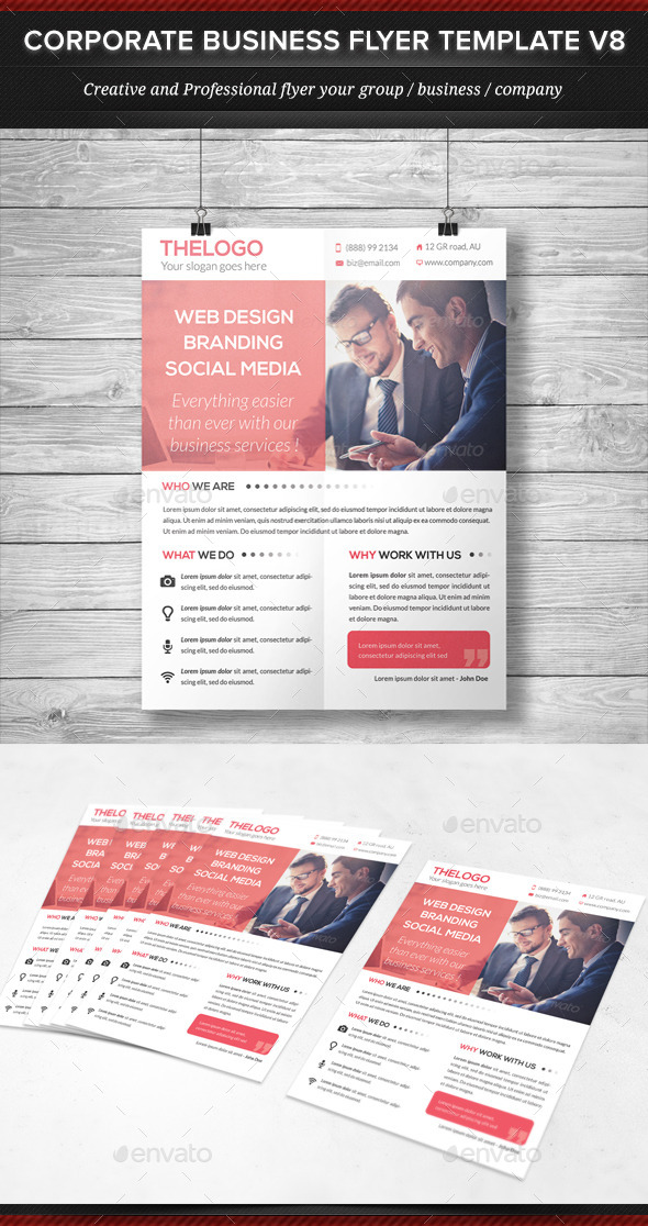 Corporate Business Flyer Template V8 - Corporate Flyers