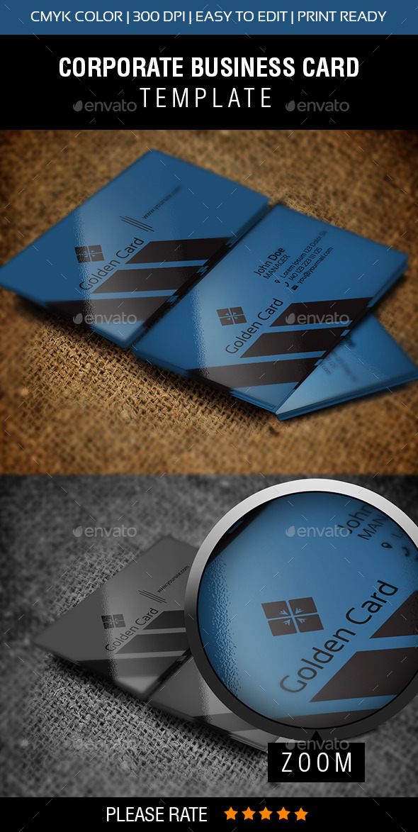 Golden Business Card - Corporate Business Cards