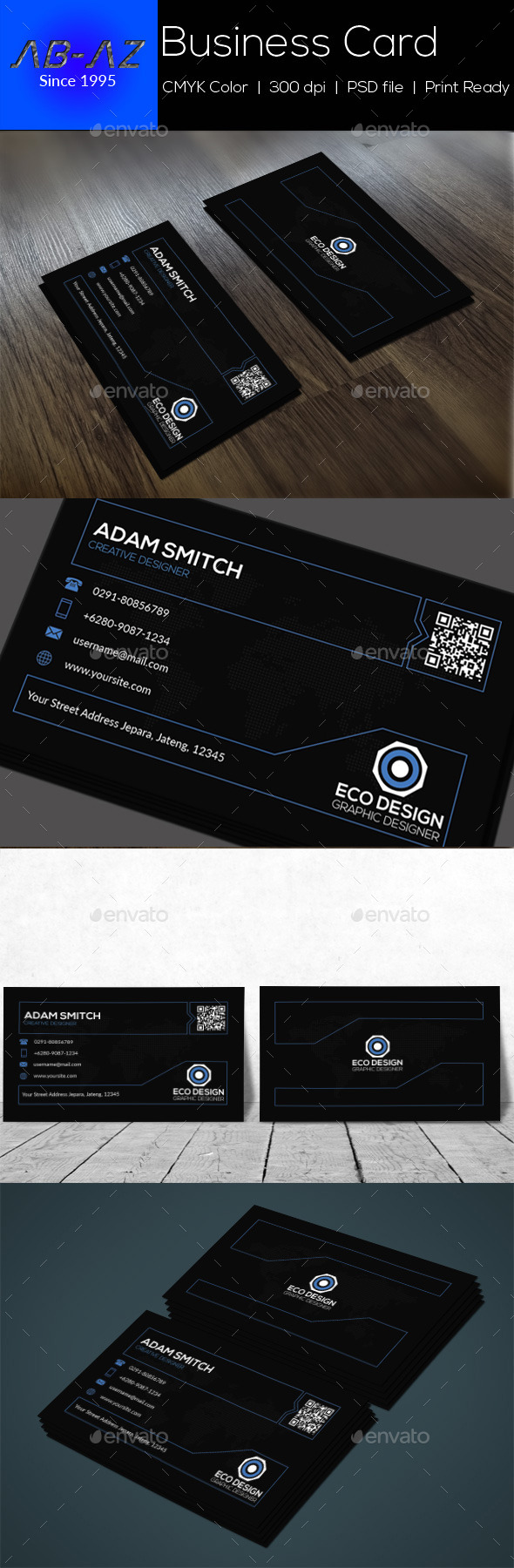 Stylish Business Card - Corporate Business Cards